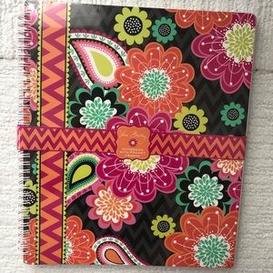 NWT Vera Bradley 3 Subject 1 pocket Notebook